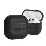 Apple AirPods 4 Leather Case Cover (4th Generation) - Black