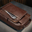 Dark Brown Leather Backpack