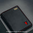 Black (with Red Stitching) Bifold Leather Wallet