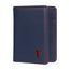 Slim Leather Bifold Wallet (with RFID Protection) - Navy Blue