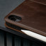 Camera cutout on the Dark Brown Leather Case for iPad Air