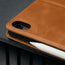 Camera cutout on the Tan Leather Case for iPad Air