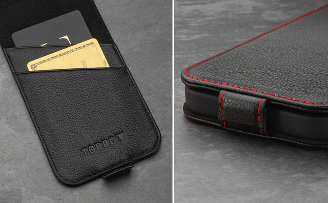 Apple iPhone 12 / 12 Pro Leather Flip Case (MagSafe Charging) Feature Focus