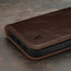 Dark Brown Leather Wallet Case for iPhone 15 Pro Max
