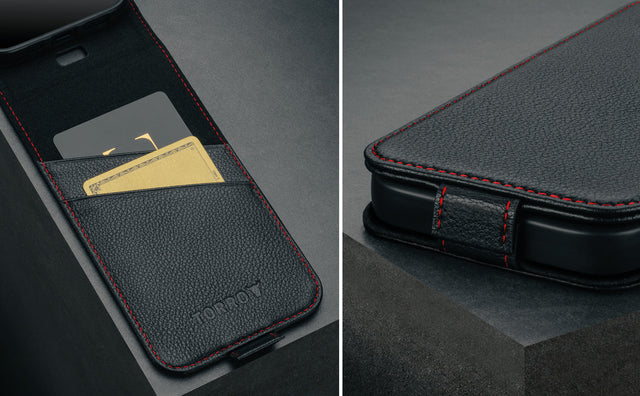 Apple iPhone 16 Leather Flip Wallet Case (MagSafe Charging) Feature Focus