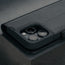 Camera cutout on the Black Leather Case for iPhone 16 Pro Max