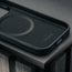 Microfibre lining in the Slimline Black Leather Bumper Case for iPhone 17 Pro