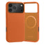 Slimline Orange Leather Bumper Case for iPhone 17 Pro Max