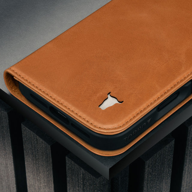 Tan Leather Case for iPhone 17 Pro Max