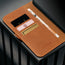 Card holder inside the Tan Leather Case for iPhone 17 Pro Max