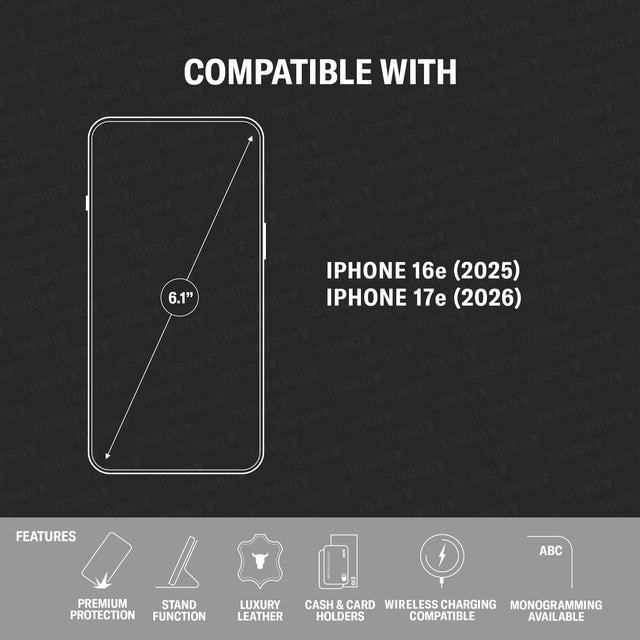 Compatibility and features of the Leather Wallet Case for iPhone SE4 (2025)