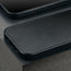 Back of the Black Slimline Leather Bumper Case for iPhone SE4 (2025)