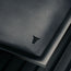 Black Leather Laptop Sleeve with Zip Closure