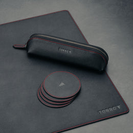 Large Desk Mat Bundle with Pencil Case and Coaster Set