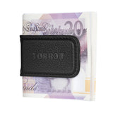 Slim Leather Money Clip with Magnetic Closure