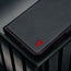 Black with Red Detail Leather Case for Google Pixel 10 Pro Fold