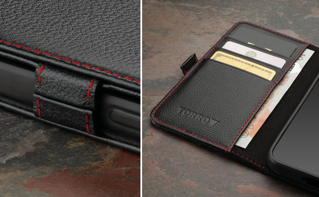 Samsung Galaxy S24 FE Leather Case (with Stand function) Feature Focus