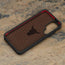 Microfibre lining of the Dark Brown Leather Bumper Case for Samsung Galaxy S24