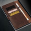 Card slots inside the Dark Brown Leather Case for Galaxy S25 Ultra