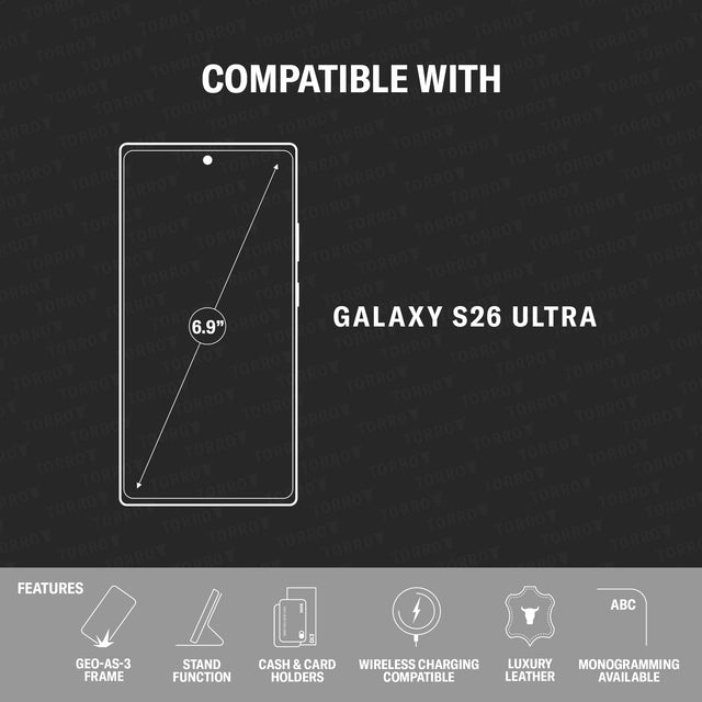 Compatibility and features of the Leather Stand Case for Galaxy S26 Ultra