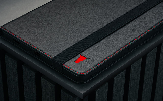 Samsung Galaxy Tab A9 Plus Leather Case Feature Focus