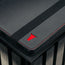 Black with Red Detail Leather Case for Galaxy Tab S11 Ultra