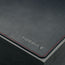 Close up of the Small Black with Red Detail Leather Desk Mat