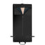 Unfolded view of the Black Trifold Canvas Suit Carrier / Garment Bag