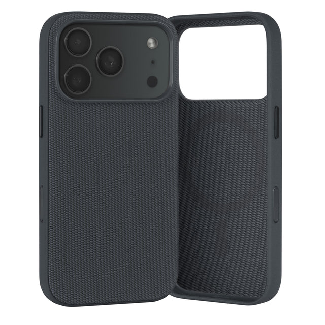 Black Woven Texture Bumper Case for iPhone 17 Pro