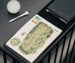 Inside the Black Golf Scorecard Holder and Yardage Book Cover