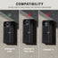 iPhone 11 compatibility of the Black Leather (with Red Stitching) Stand Case for iPhone 11 Pro